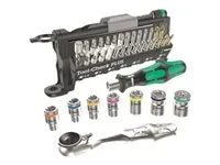 Wera Tool-Check PLUS – Kompakt Bit- & Sokkelværktøjssæt med Skraldeskruetrækker (39 Dele) - SIKSHOP