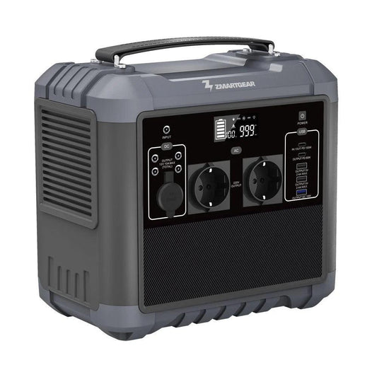 Zmartgear AC1000 Powerstation – Kraftfuld, Sikker og Ideel til Nødstrøm og Rejser - SIKSHOP